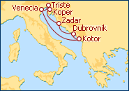 Ver o itiner�rio do Cruzeiro Venecia-Venecia