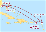 Ver o itiner�rio do Cruzeiro Caribe Oriental Norwegian Epic