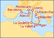 Ver o itiner�rio do Cruzeiro Encanto Mediterr�neo
