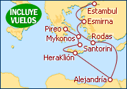 Ver o itiner�rio do Cruzeiro Turquia e Gr�cia