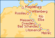 Ver o itiner�rio do Cruzeiro Viking Schumann Magdeburgo-Praga