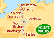 Ver o itiner�rio do Cruzeiro Lo mejor de Rhin