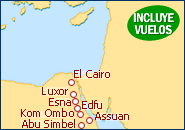 Ver o itiner�rio do Cruzeiro Gran Tour de Egipto y Abu Simbel