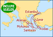 Ver o itiner�rio do Cruzeiro Ilhas Gregas e Turquia