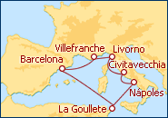Ver o itiner�rio do Cruzeiro Brisas do Mediterr�neo