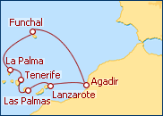 Cruzeiro Encantos de Canarias desde Funchal - Pullmantur