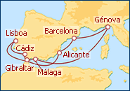 Cruzeiro Gibraltar, Espanha, It�lia, Portugal - MSC Cruzeiros