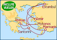 Ver o itiner�rio do Cruzeiro Ilhas Gregas e Turquia 2013