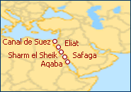 Ver o itiner�rio do Cruzeiro Egito, Jord�nia, Israel