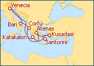 Ver o itiner�rio do Cruzeiro Mediterr�neo Oriental III