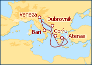 Ver o itiner�rio do Cruzeiro Mediterr�neo de Bari I