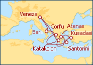 Ver o itiner�rio do Cruzeiro Mediterr�neo III