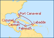 Ver o itiner�rio do Cruzeiro Haiti, Jamaica e Grande Caim�o