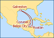 Ver o itiner�rio do Cruzeiro Riviera Mexicana