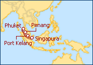 Ver o itiner�rio do Cruzeiro Singapura, Malasia e Tailandia
