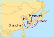 Ver o itiner�rio do Cruzeiro China, Jap�o Coreia do Sul
