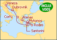 Ver o itiner�rio do Cruzeiro G�ndolas Venezianas