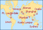 Ver o itiner�rio do Cruzeiro Vuelta al Mundo 2013: dede Miami a Venecia