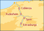 Ver o itiner�rio do Cruzeiro El Rhin Romantico