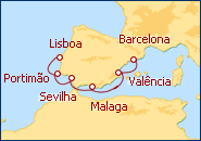 Ver o itiner�rio do Cruzeiro Mediterr�neo