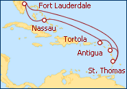 Ver o itiner�rio do Cruzeiro Fort Lauderdale, Florida