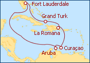 Ver o itiner�rio do Cruzeiro Florida