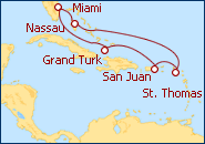 Ver o itiner�rio do Cruzeiro Miami