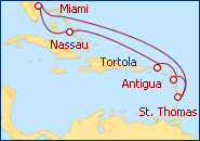 Ver o itiner�rio do Cruzeiro Miami