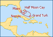 Ver o itiner�rio do Cruzeiro Miami, Florida 