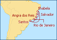 Ver o itiner�rio do Cruzeiro Brasil