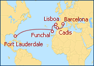 Ver o itiner�rio do Cruzeiro Despedida al Mediterr�neo