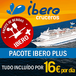 Novo pacote de bebidas: iberoplus. 16 &euro; por dia tudo inclu�do.