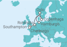 Itinerário do Cruzeiro França, Holanda, Dinamarca, Noruega - MSC Cruzeiros