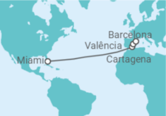 Itinerário do Cruzeiro Espanha - Royal Caribbean