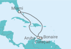 Itinerário do Cruzeiro Aruba, Curaçao - Carnival Cruise Line
