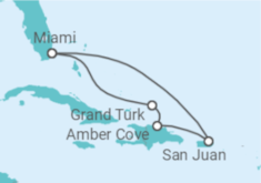 Itinerário do Cruzeiro Porto Rico, Bahamas - Carnival Cruise Line