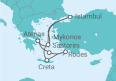 Itinerário do Cruzeiro Turquia, Grécia - Costa Cruzeiros