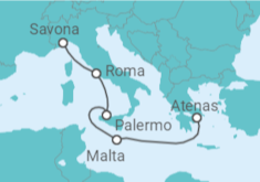 Itinerário do Cruzeiro Malta, Itália - Costa Cruzeiros