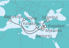 Itinerário do Cruzeiro Grécia, Turquia - Celebrity Cruises