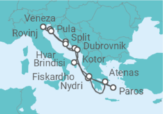 Itinerário do Cruzeiro Croácia, Itália, Montenegro - Explora Journeys