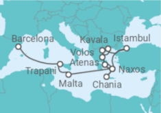 Itinerário do Cruzeiro De Barcelona a Atenas - Explora Journeys