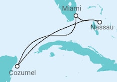 Itinerário do Cruzeiro México, Bahamas - Celebrity Cruises