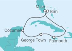 Itinerário do Cruzeiro México, Ilhas Caimão, Jamaica - Celebrity Cruises