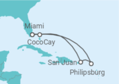 Itinerário do Cruzeiro Porto Rico, Sint Maarten - Celebrity Cruises