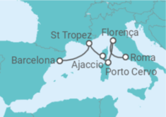 Itinerário do Cruzeiro França, Itália - Explora Journeys