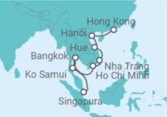 Itinerário do Cruzeiro Tailândia, Vietname - Celebrity Cruises