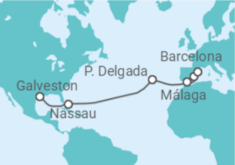 Itinerário do Cruzeiro Bahamas, Portugal, Espanha - Royal Caribbean