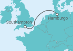 Itinerário do Cruzeiro Reino Unido - Cunard
