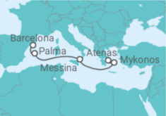 Itinerário do Cruzeiro Grécia, Itália, Espanha - Royal Caribbean