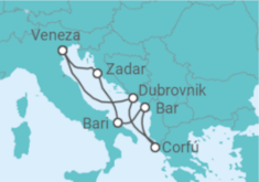Itinerário do Cruzeiro Itália, Croácia, Grécia - MSC Cruzeiros